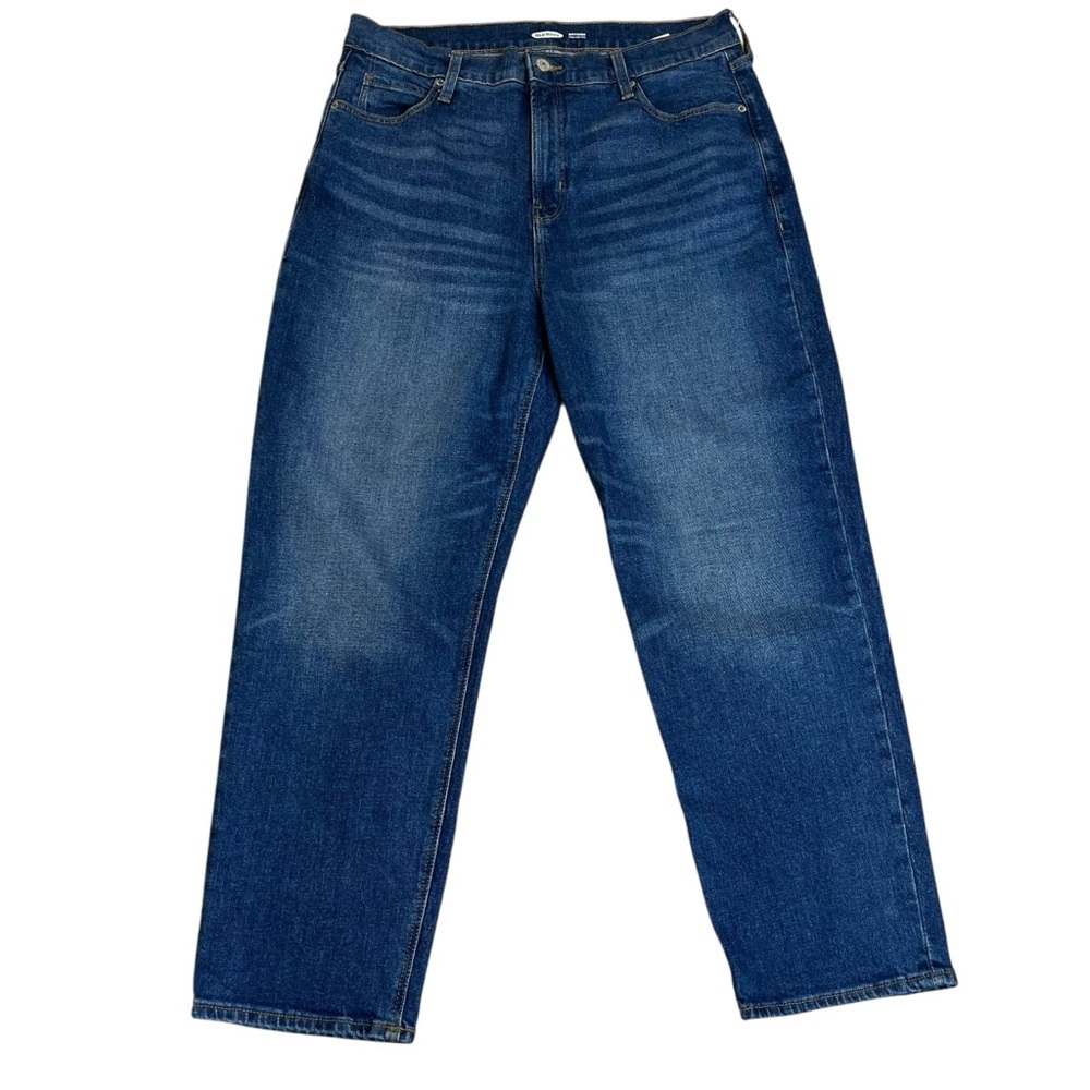 Old Navy Boyfriend Extra High Rise Classic Straight Denim Jeans Sz 14